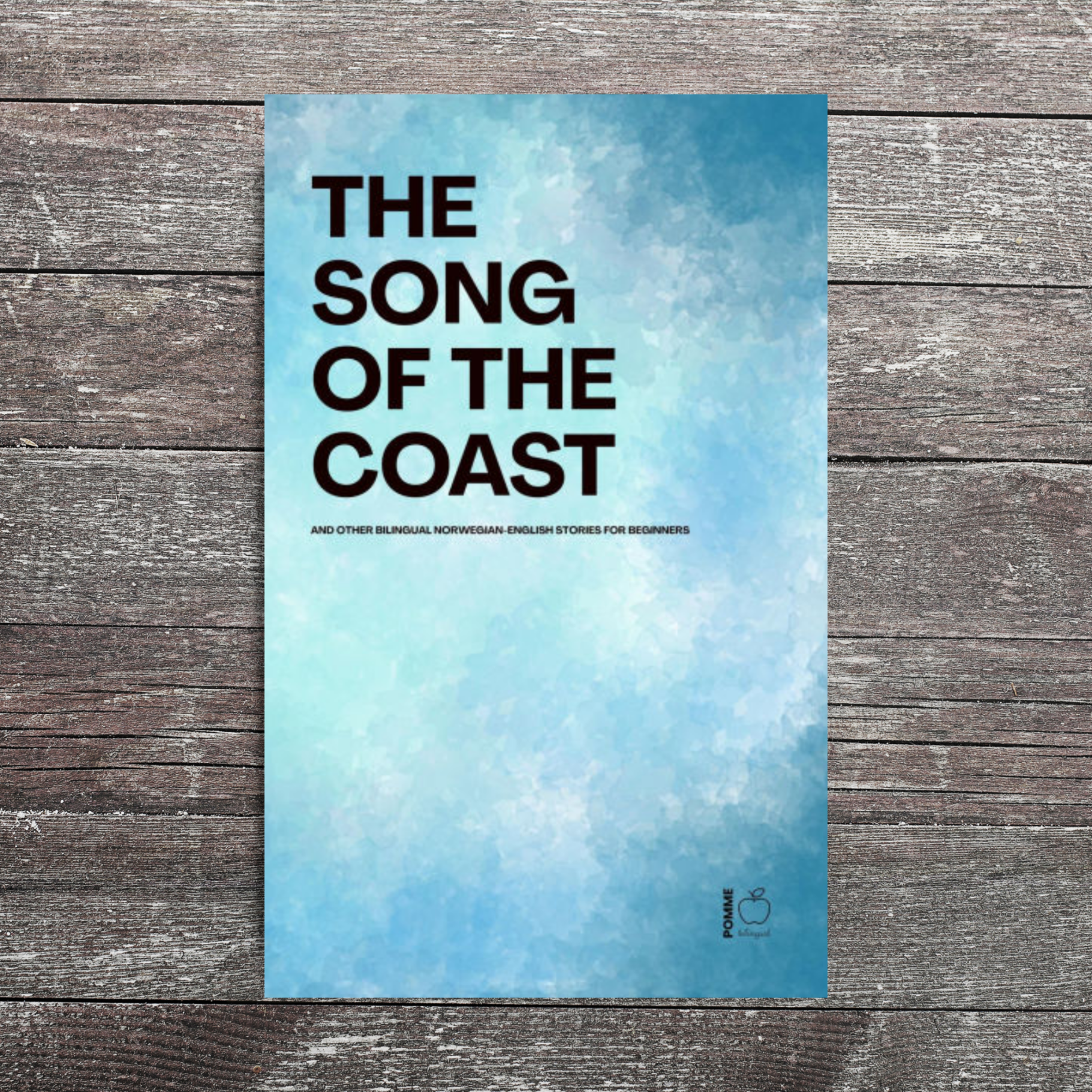 Book cover titled "The Song of the Coast" with a light blue and teal abstract background.